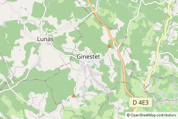 Mapa Ginestet