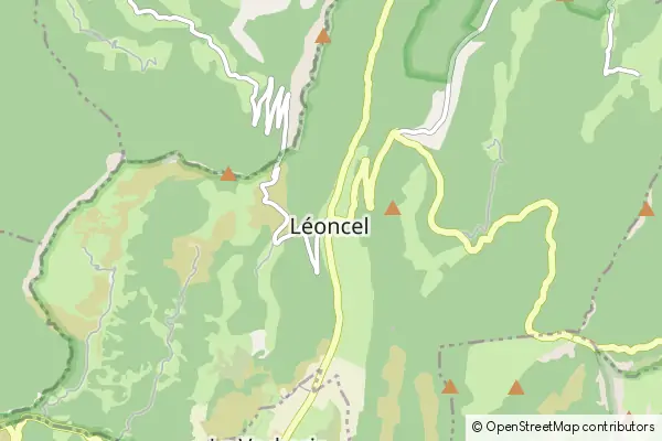 Mapa Léoncel