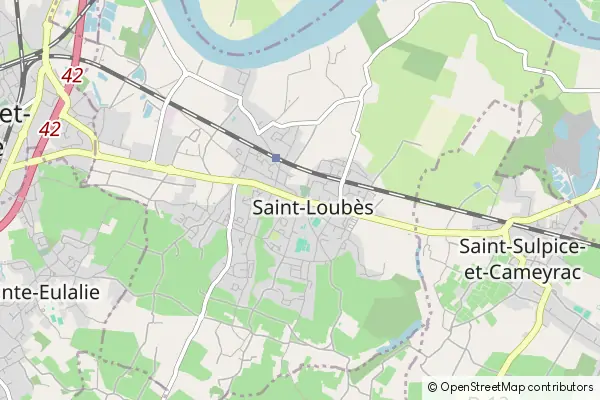 Mapa Saint-Loubès