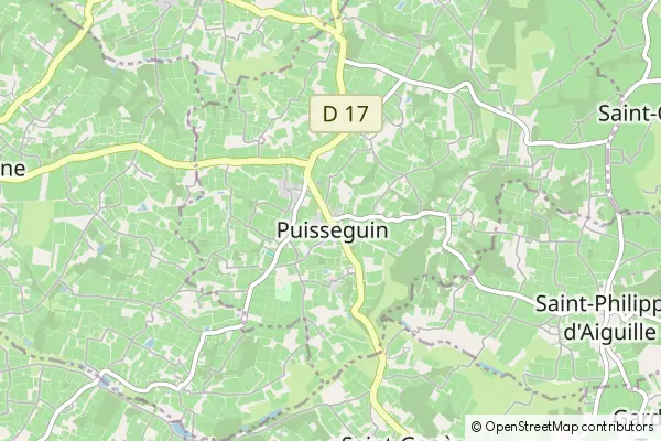 Mapa Puisseguin