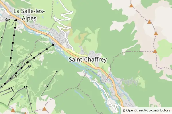 Mapa Saint-Chaffrey