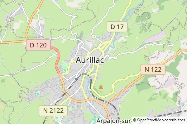 Mapa Aurillac