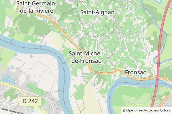 Mapa Saint-Michel-de-Fronsac