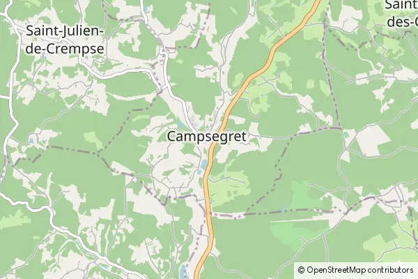 Mapa Campsegret