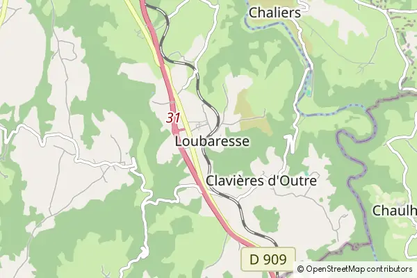 Mapa Loubaresse