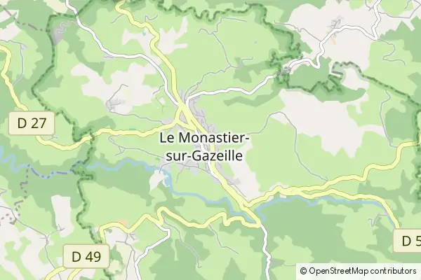 Mapa Le Monastier-sur-Gazeille