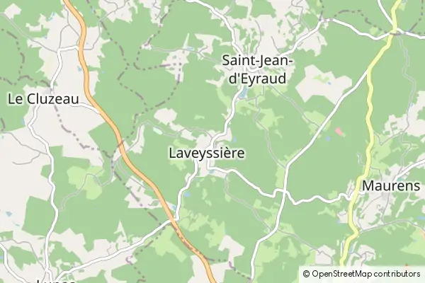 Mapa Laveyssière