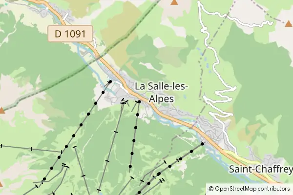 Mapa La Salle les Alpes