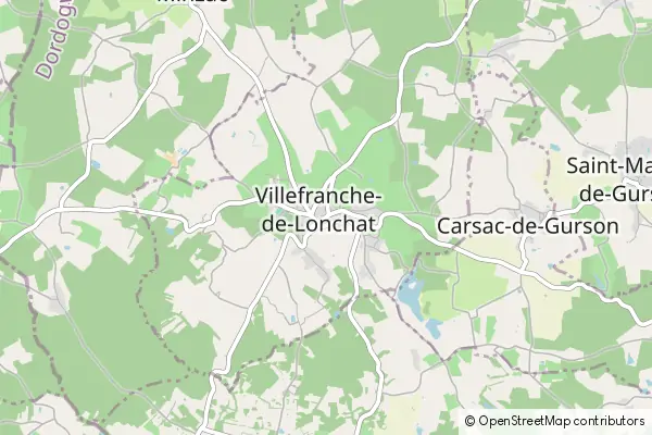 Mapa Villefranche-de-Lonchat