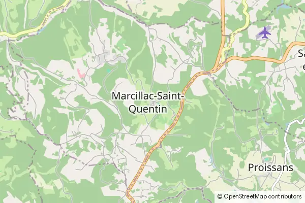 Mapa Marcillac-Saint-Quentin