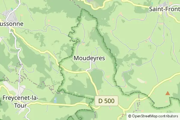 Mapa Moudeyres