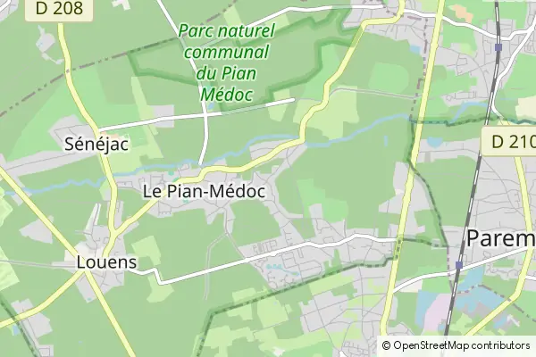 Mapa Le Pian Medoc