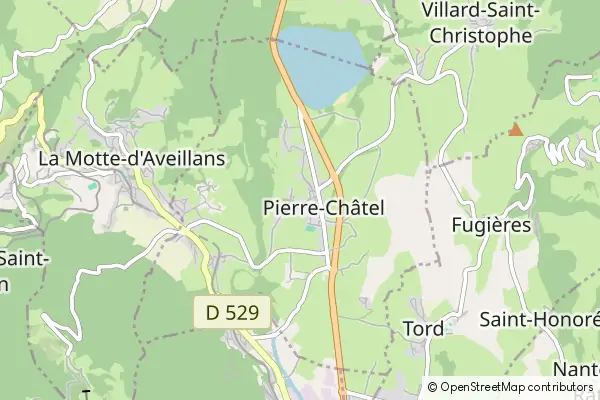 Mapa Pierre-Châtel