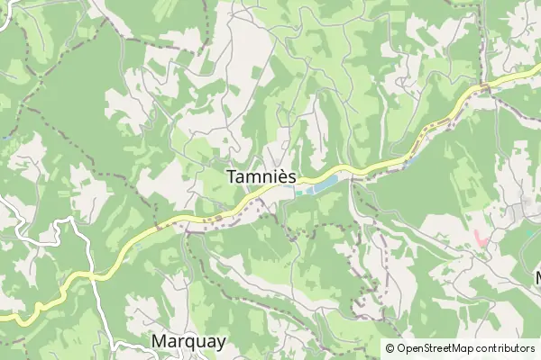 Mapa Tamniès