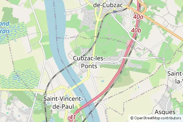 Mapa Cubzac-les-Ponts