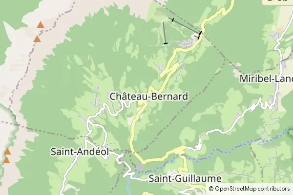 Mapa Château-Bernard