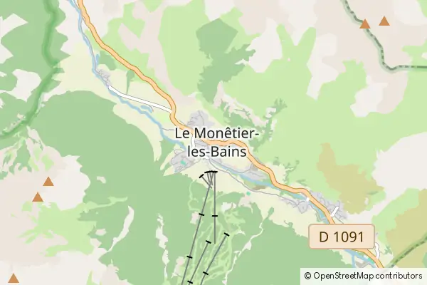 Mapa Le Monêtier-les-Bains