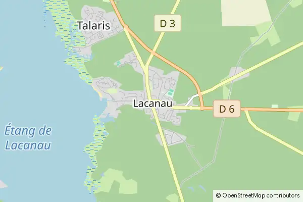 Mapa Lacanau