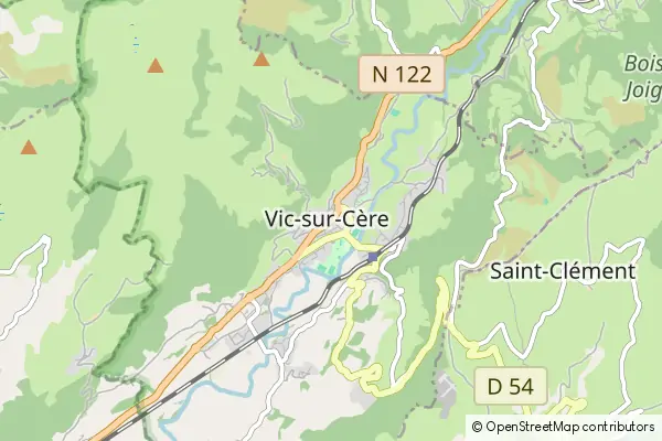 Mapa Vic-sur-Cère