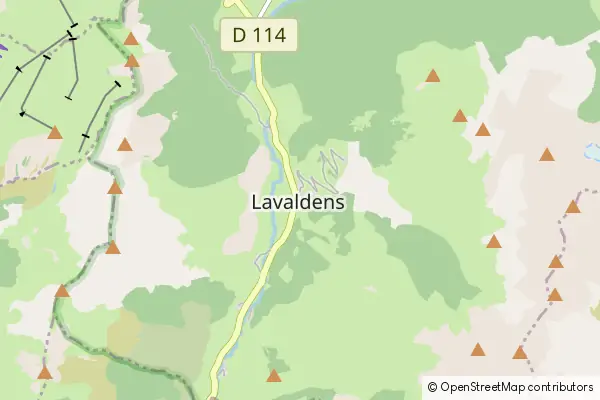 Mapa Lavaldens