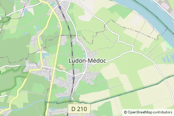 Mapa Ludon-Médoc