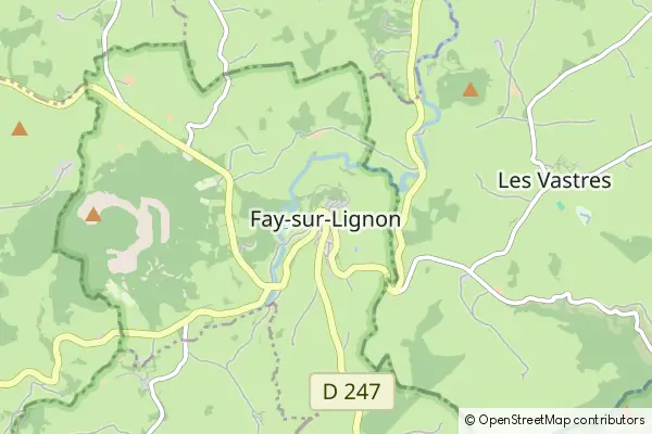 Mapa Fay-sur-Lignon