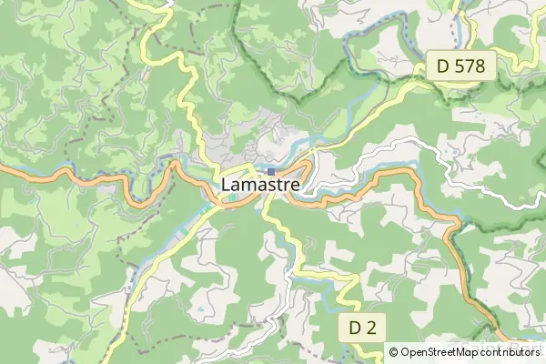 Mapa Lamastre