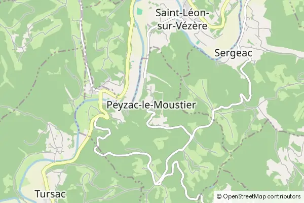 Mapa Peyzac-le-Moustier