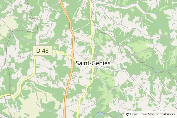 Mapa Saint-Geniès