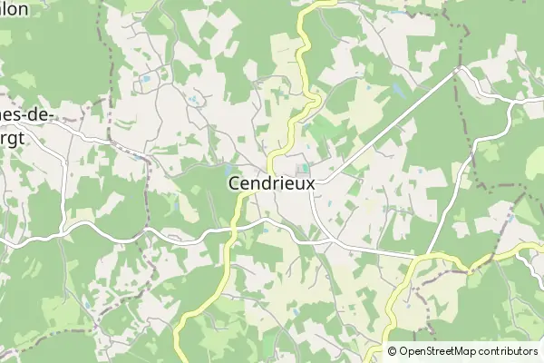 Mapa Cendrieux