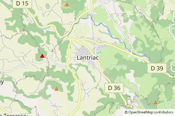 Mapa Lantriac