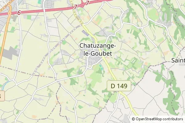 Mapa Chatuzange-le-Goubet