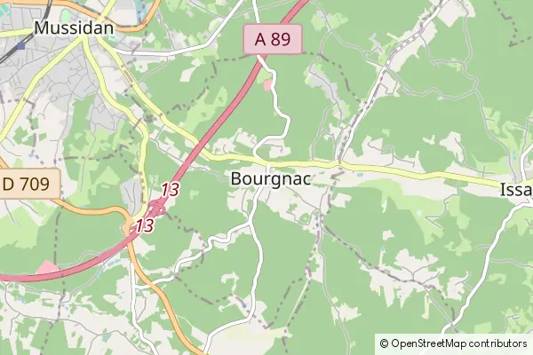 Mapa Bourgnac