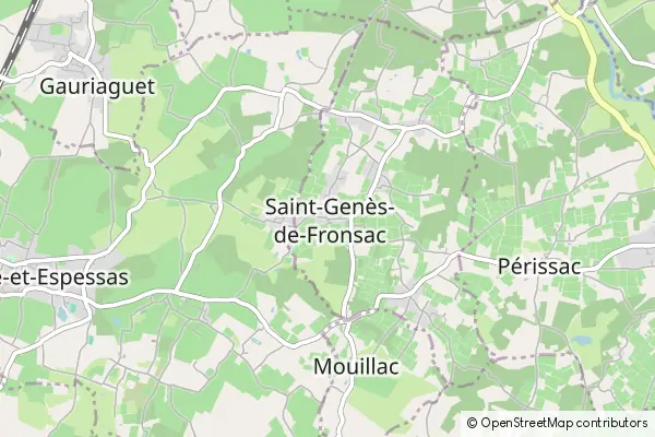 Mapa Saint-Genès-de-Fronsac