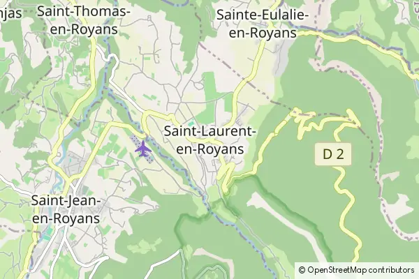 Mapa Saint-Laurent-en-Royans