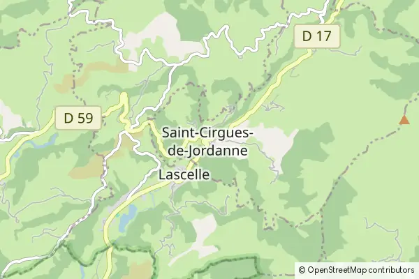 Mapa Saint-Cirgues-de-Jordanne