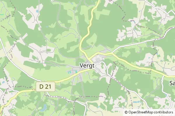 Mapa Vergt