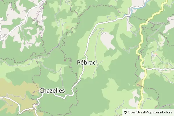 Mapa Pébrac