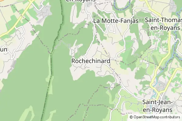 Mapa Rochechinard