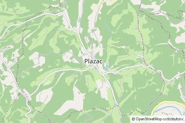 Mapa Plazac