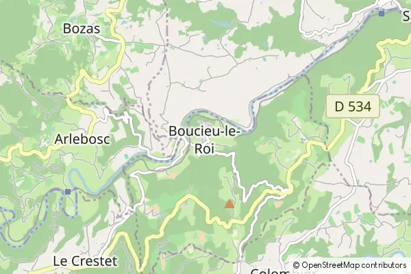 Mapa Boucieu-le-Roi