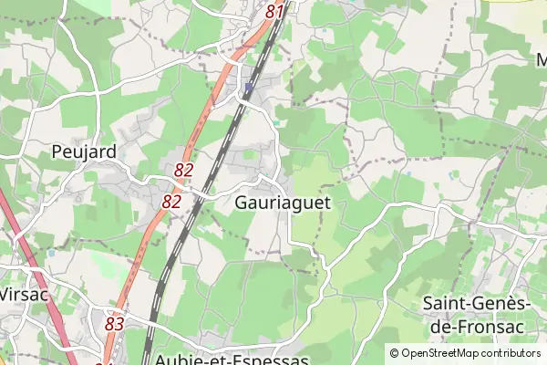 Mapa Gauriaguet