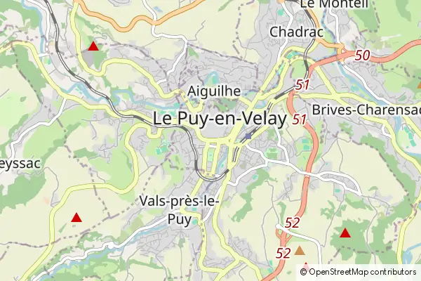 Mapa Le Puy-en-Velay