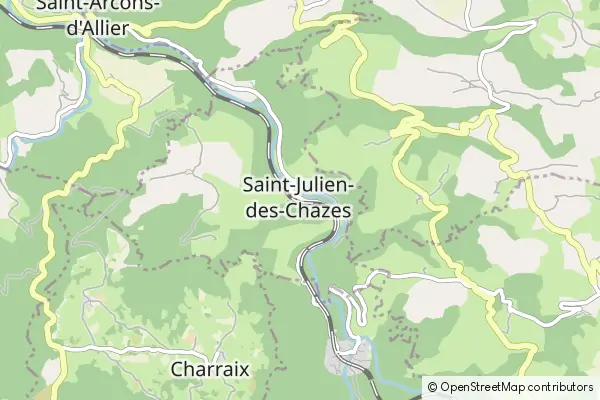 Mapa Saint-Julien-des-Chazes