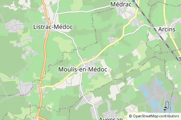 Mapa Moulis-en-Médoc