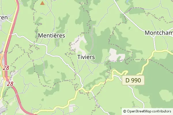 Mapa Tiviers