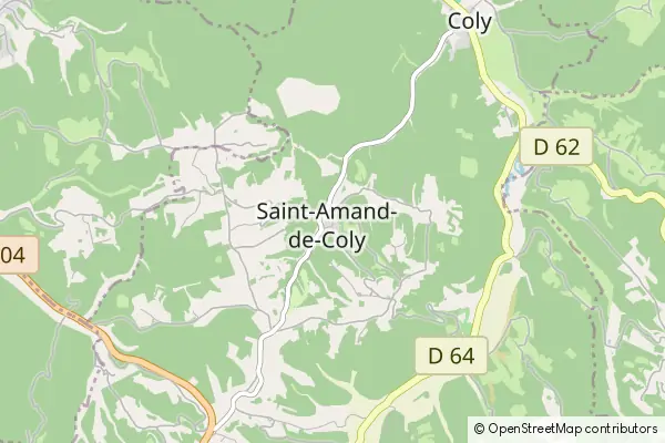 Mapa Saint-Amand-de-Coly