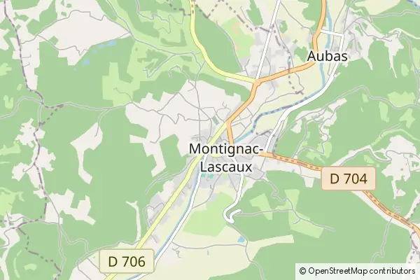 Mapa Montignac