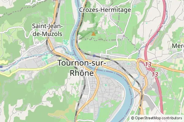 Mapa Tain-l'Hermitage