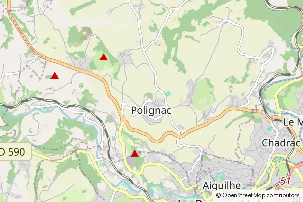 Mapa Polignac